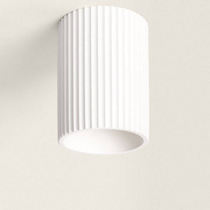 RONTARO kleine plafondlamp van gips 15 cm in wit