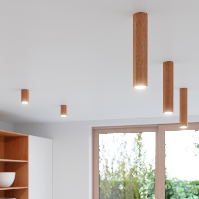 TUNDIVO plafondlamp natuurlijk hout, afbeelding 4