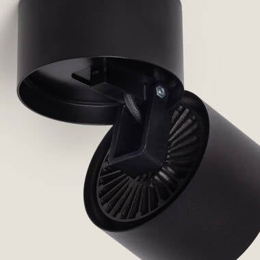 QUADRIVO ronde LED plafondlamp in zwart