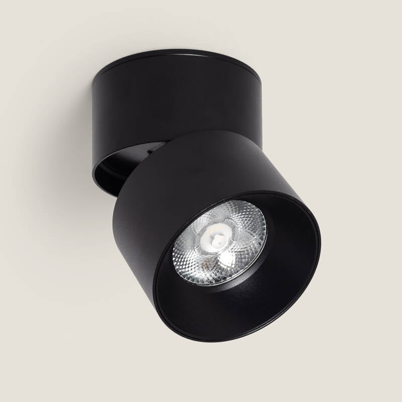 QUADRIVO ronde LED plafondlamp in zwart