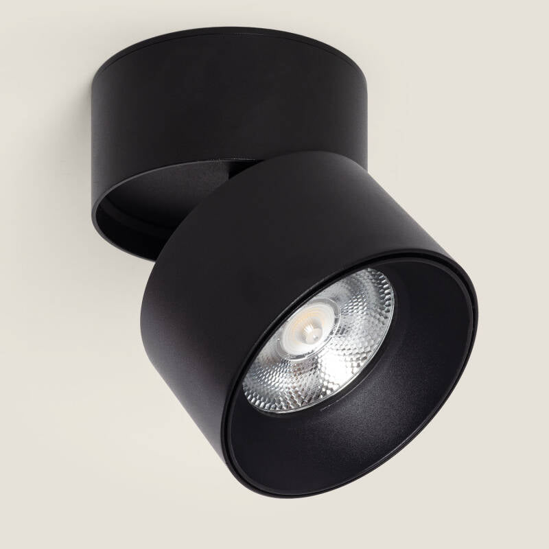NOLTARO zwarte ronde LED opbouwspot