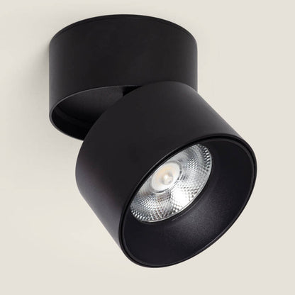 NOLTARO zwarte ronde LED opbouwspot