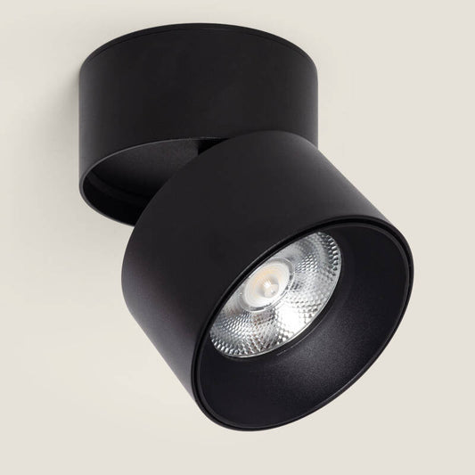 NOLTARO zwarte ronde LED opbouwspot