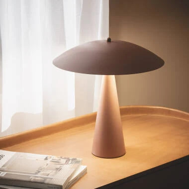BRUSARO metalen tafellamp met twee lichtpunten 38 cm, afbeelding 3