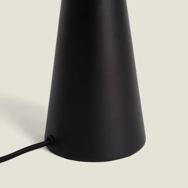 BRUSARO metalen tafellamp met twee lichtpunten 38 cm in zwart, afbeelding 5