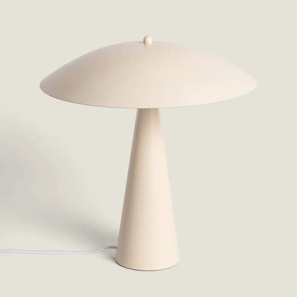 BRUSARO metalen tafellamp met twee lichtpunten 38 cm in beige, afbeelding 1