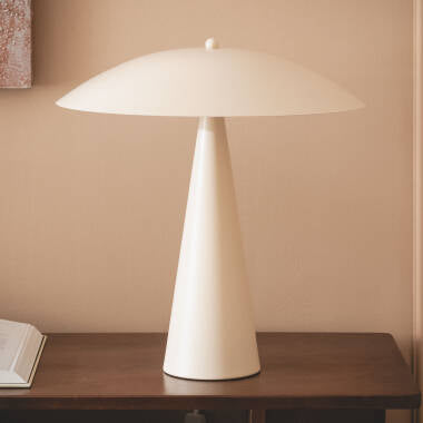 BRUSARO metalen tafellamp met twee lichtpunten 38 cm in beige, afbeelding 6