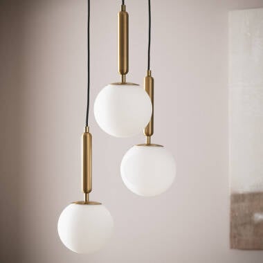 CORMIVO hanglamp goud, zijaanzicht