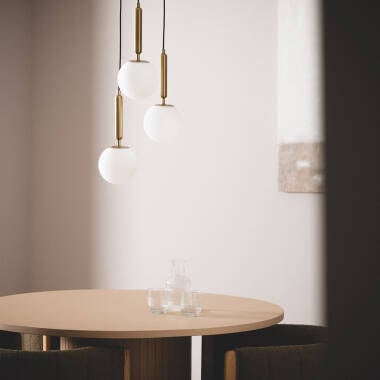 CORMIVO hanglamp goud, detail van de fitting