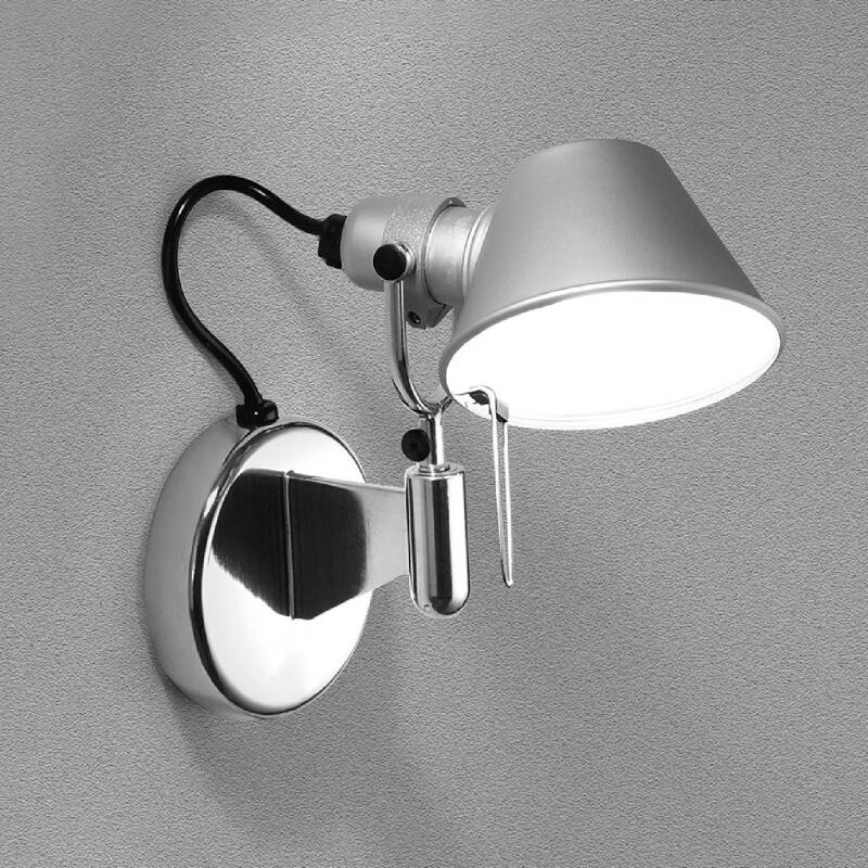 Wandlamp Ilmaro van aluminium met E14 fitting