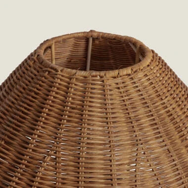DORZARO tafellamp van gevlochten rotan 47 cm, afbeelding 5