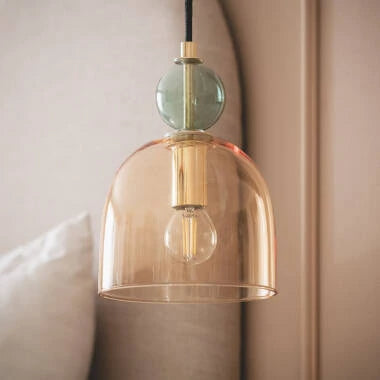 FENZARO hanglamp amber, zijaanzicht