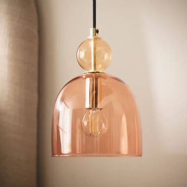 FENZARO hanglamp rood, zijaanzicht