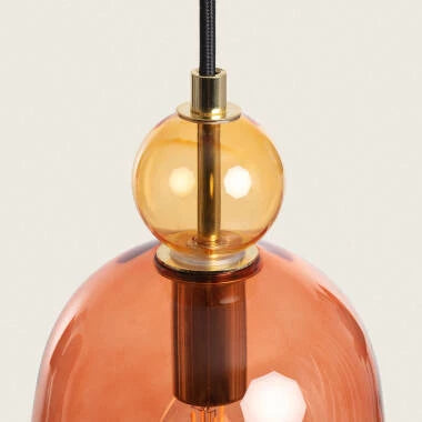 FENZARO hanglamp rood boven een eettafel