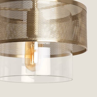 FONDIVO hanglamp goud, detail van de fitting