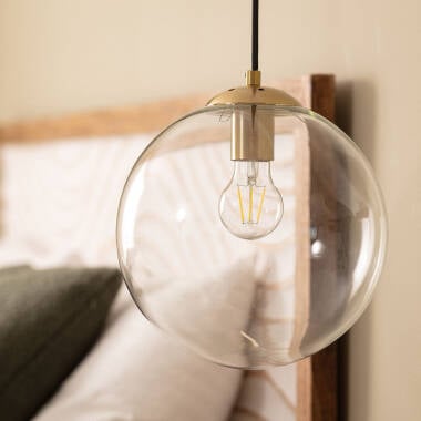 HALMIVO hanglamp transparant, zijaanzicht