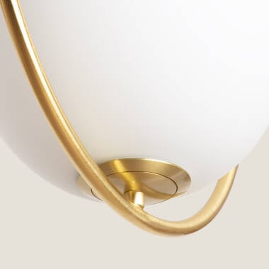 KESTAVO hanglamp goud in een interieur