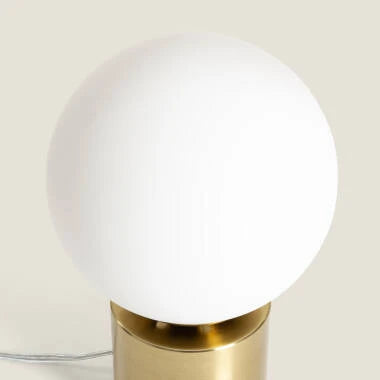 KOLZARO tafellamp met opaalglazen bol 25 cm, afbeelding 6
