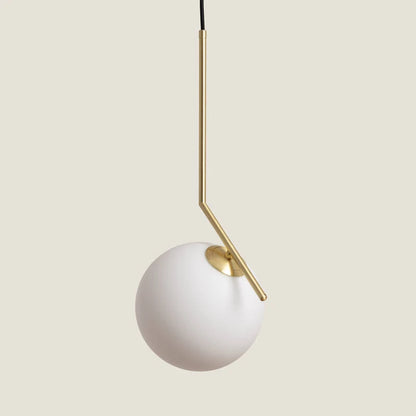 KRUMAVO hanglamp in goud, vooraanzicht