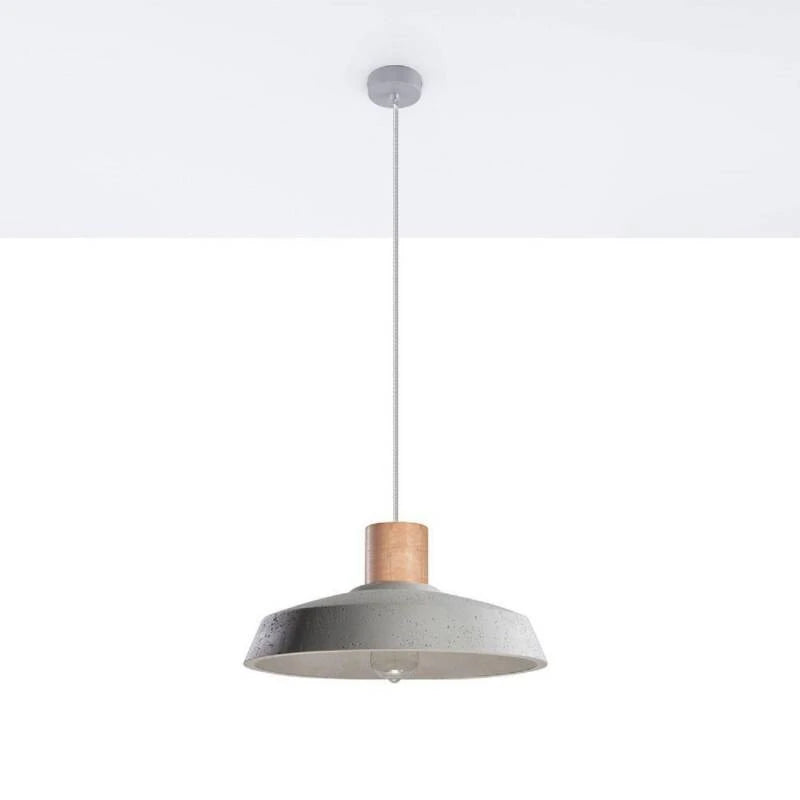RAMBIVO hanglamp van cement in grijs