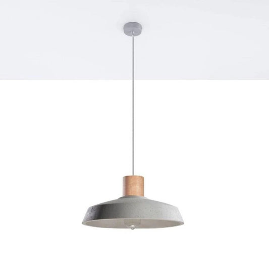 RAMBIVO hanglamp van cement in grijs