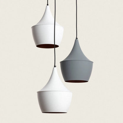 OSTRIVO hanglamp in wit/grijs