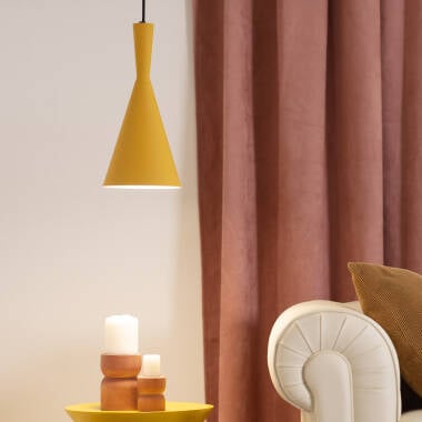 Hanglamp Conaro geel maatvoering