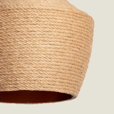 BREGANO hanglamp in naturel met kabel en plafondkap