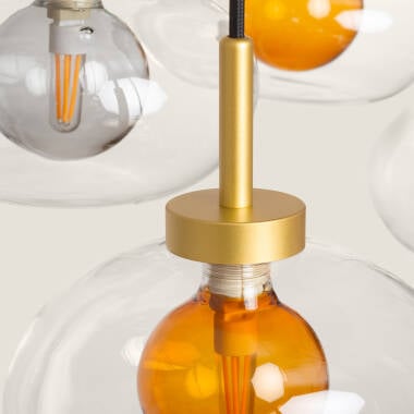 Hanglamp Grantavo in een ruimte met hoog plafond