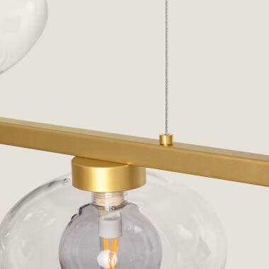 Hanglamp Sablano aluminium frame van onderaf