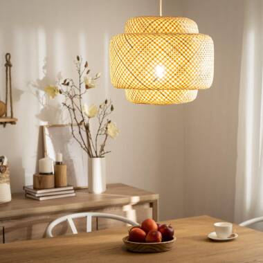 SENDARO hanglamp van bamboe, afbeelding 2