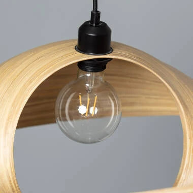 TELMIVO hanglamp in licht hout, afbeelding 5