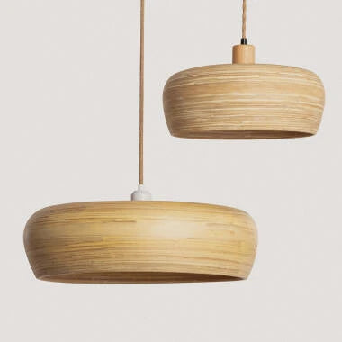 SORBIVO hanglamp in licht hout, afbeelding 8