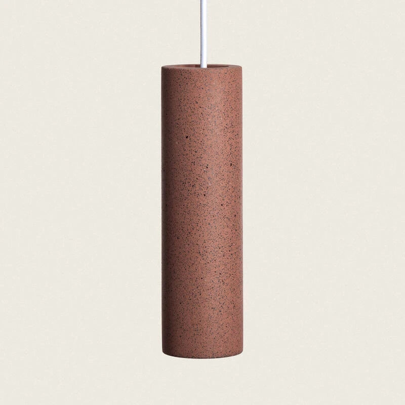 NUBARO hanglamp van cement in rood
