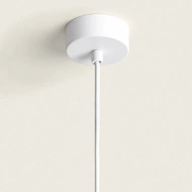 NUBARO rode hanglamp met brandende lichtbron