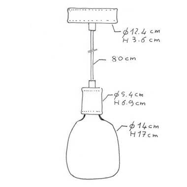 WESTRANO hanglamp in bruin, afbeelding 6