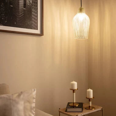 Hanglamp Tubaro detail glas