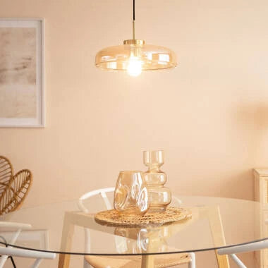 Hanglamp Hurvaro in amber, detail 1