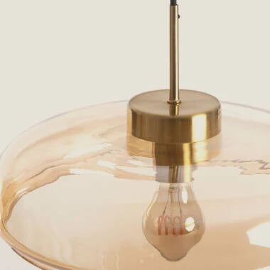 Hanglamp Hurvaro in amber, detail 4