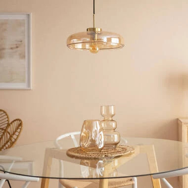 Hanglamp Hurvaro in amber, detail 3