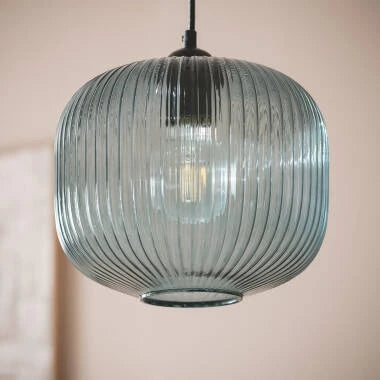 Hanglamp Ilbrano in blauw, detail 5