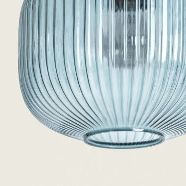 Hanglamp Ilbrano in blauw, detail 4