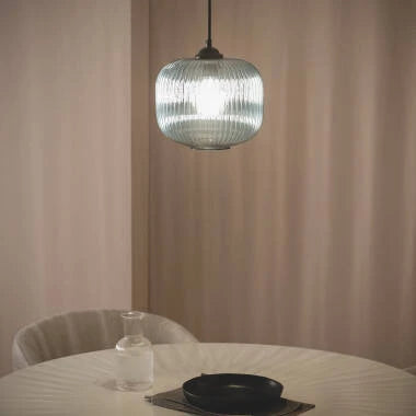 Hanglamp Ilbrano in blauw, detail 2