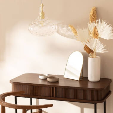 Hanglamp Krestano met goudkleurig montuur en ophangkabel
