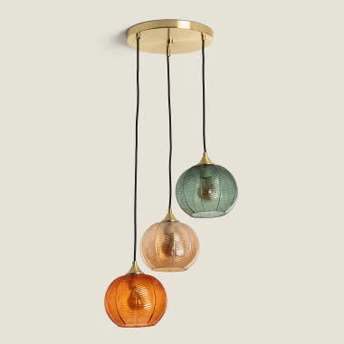 Hanglamp Sildavo detail van een glazen kap