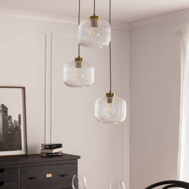 Hanglamp Ventaro boven een eettafel