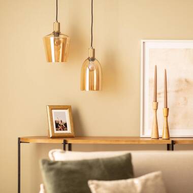 Hanglamp Ormivo met zichtbare ophangkabel