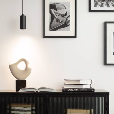 ARLIVO hanglamp in zwart met plafondkap