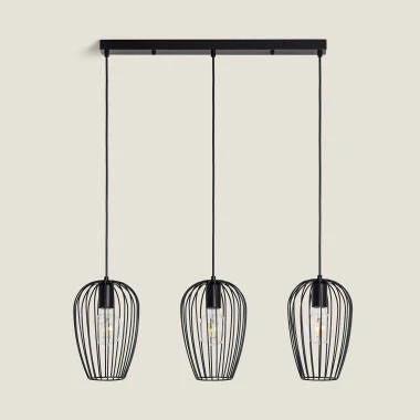 FLUVARO hanglamp met langwerpige plafondplaat