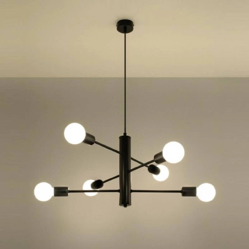 RONDAVO hanglamp met zes bollen van staal, afbeelding 2